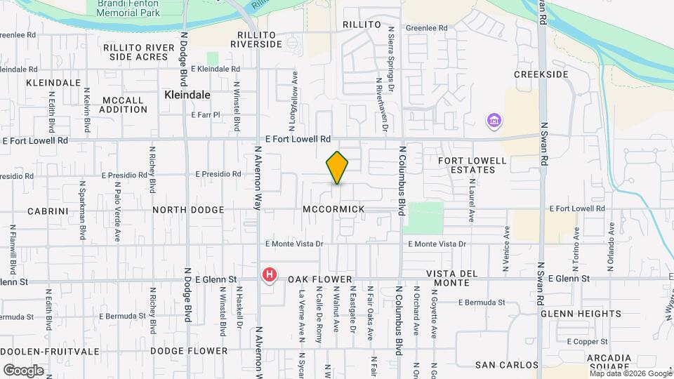 3035 N Desert Dr Map and Location Details