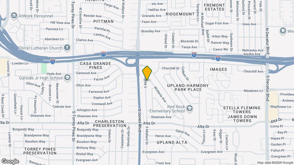 210 S Mallard St Map and Location Details