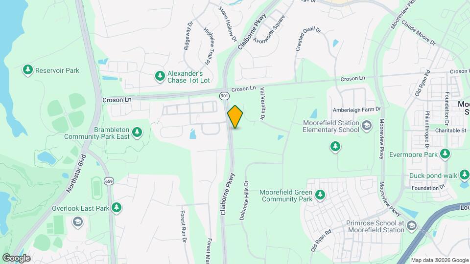 Residences at Moorefield Village Map and Location Details