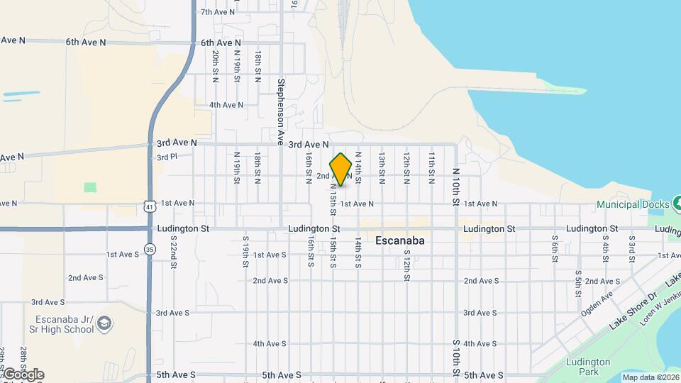 210 N 15th St Map and Location Details