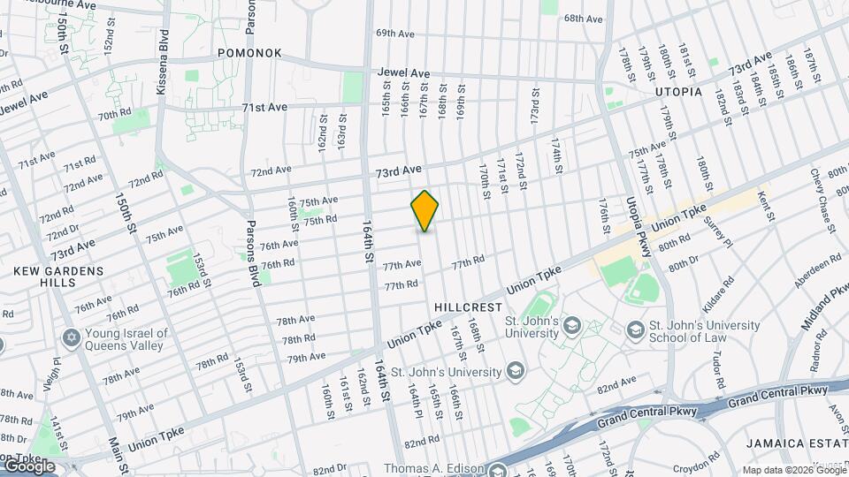 76-15 166th St, Unit 1st Floor Map and Location Details