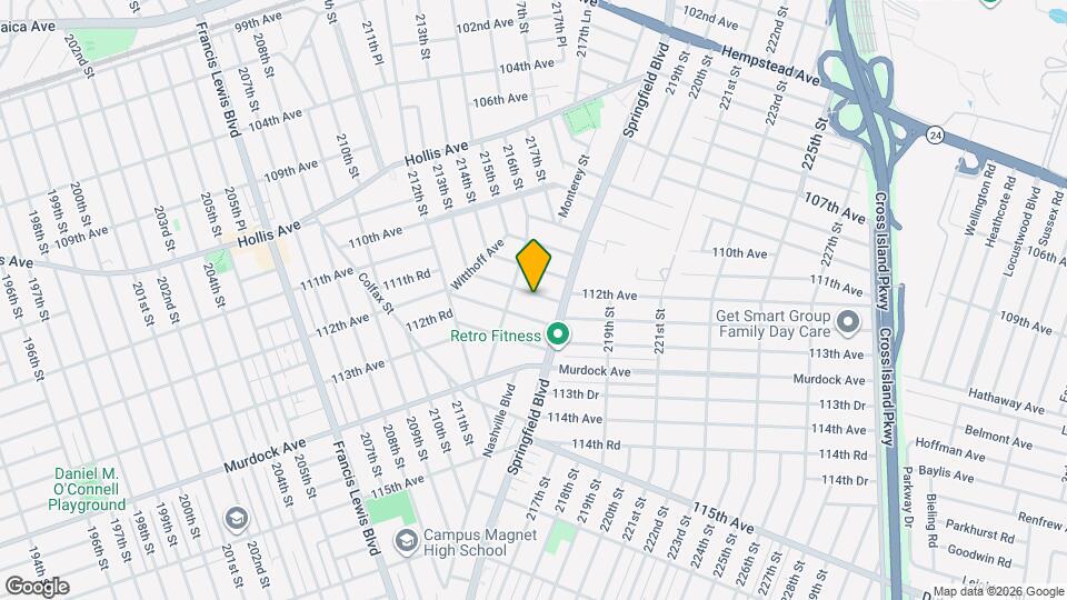 215-22 112th Ave Map and Location Details