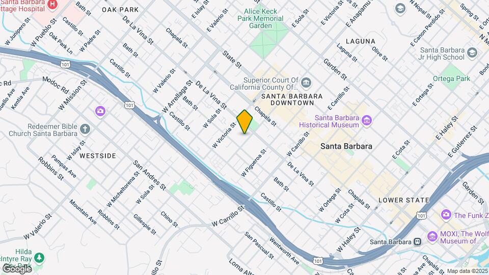218 W Anapamu St Map and Location Details
