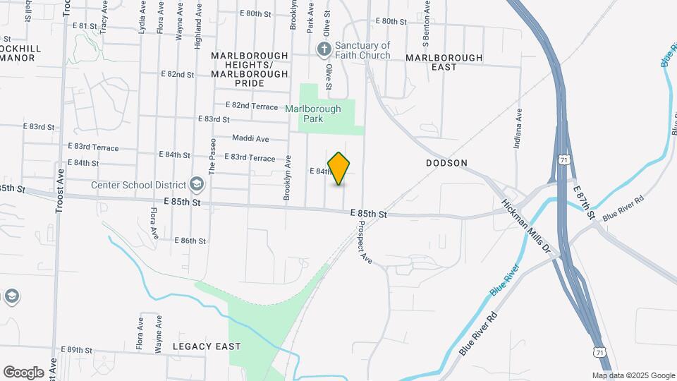 8414 Wabash Ave Map and Location Details