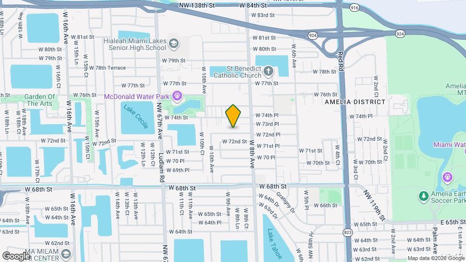 875 W 72nd Pl Map and Location Details