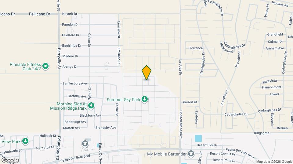 1177 Night Sky St Map and Location Details