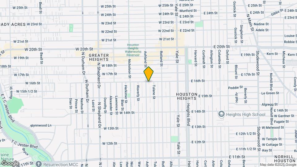 1548 Ashland St Map and Location Details