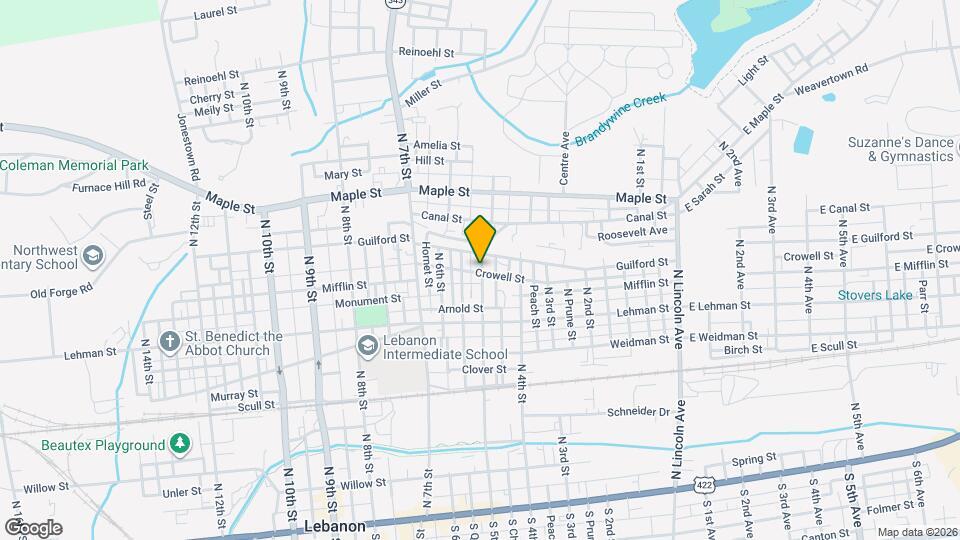 463 N 5th St Map and Location Details