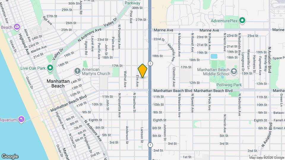 1305 Oak Ave Map and Location Details