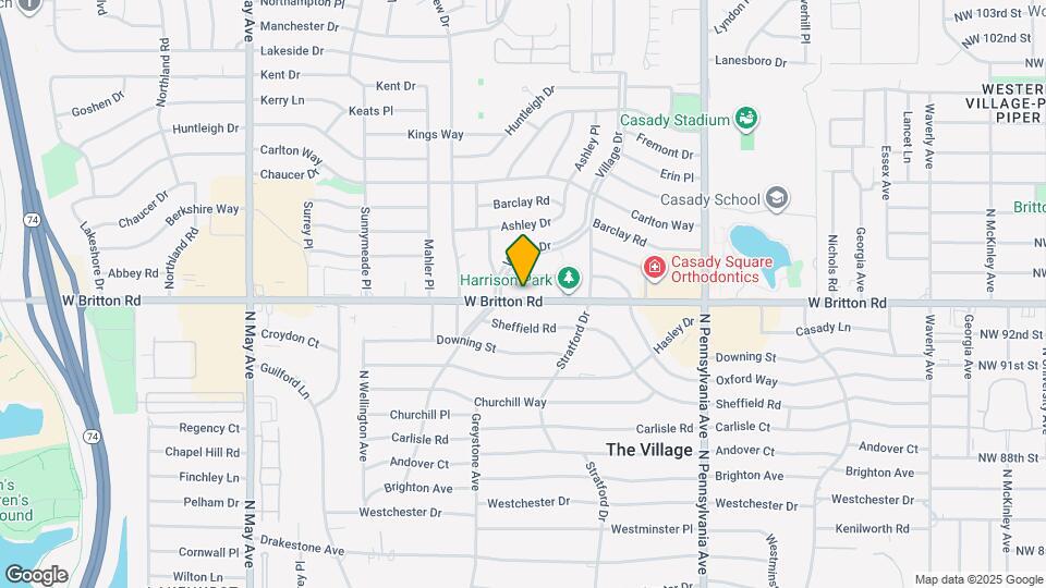 2403 W Britton Rd Mapa y Detalles de la Ubicación