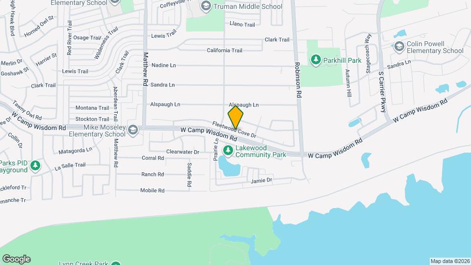 1031 Fleetwood Cove Dr Map and Location Details