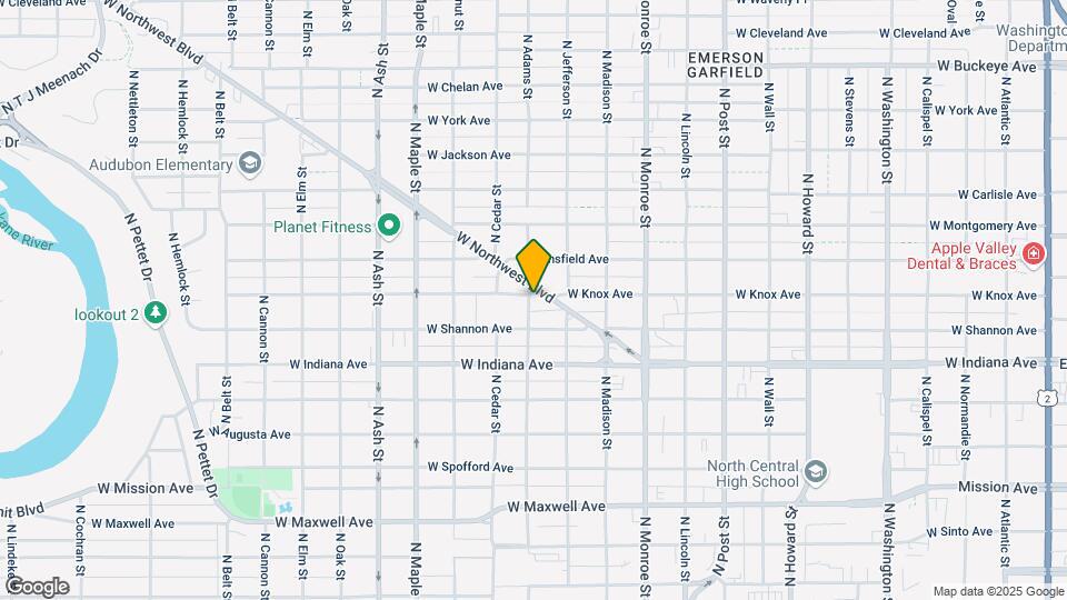 1227 W Knox Ave Map and Location Details