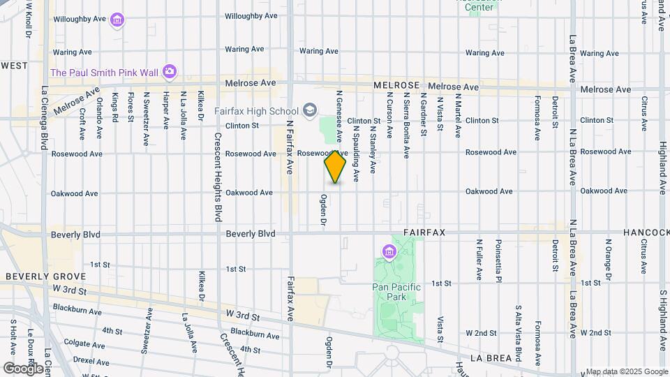 401 N Genesee Ave Map and Location Details