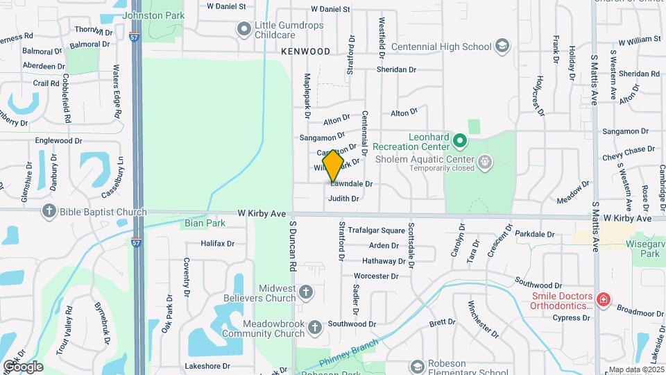 2805 Lawndale Dr Map and Location Details