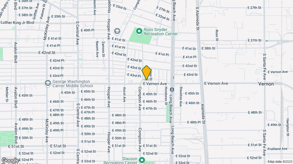 1533 E Vernon Ave Map and Location Details