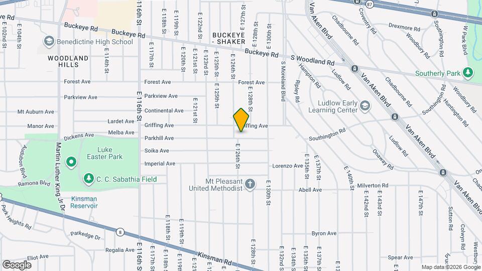 12613 Parkhill Ave Mapa y Detalles de la Ubicación