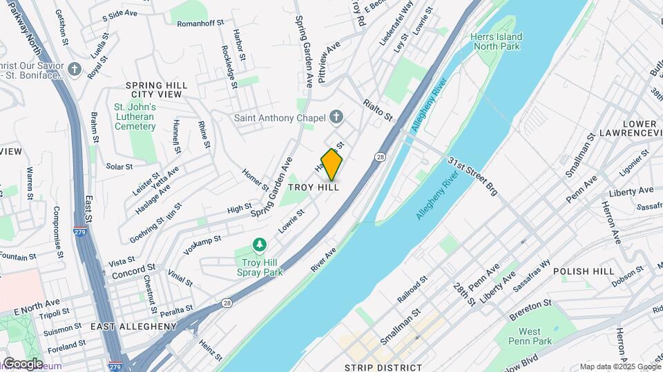1535 Lowrie St Mapa y Detalles de la Ubicación
