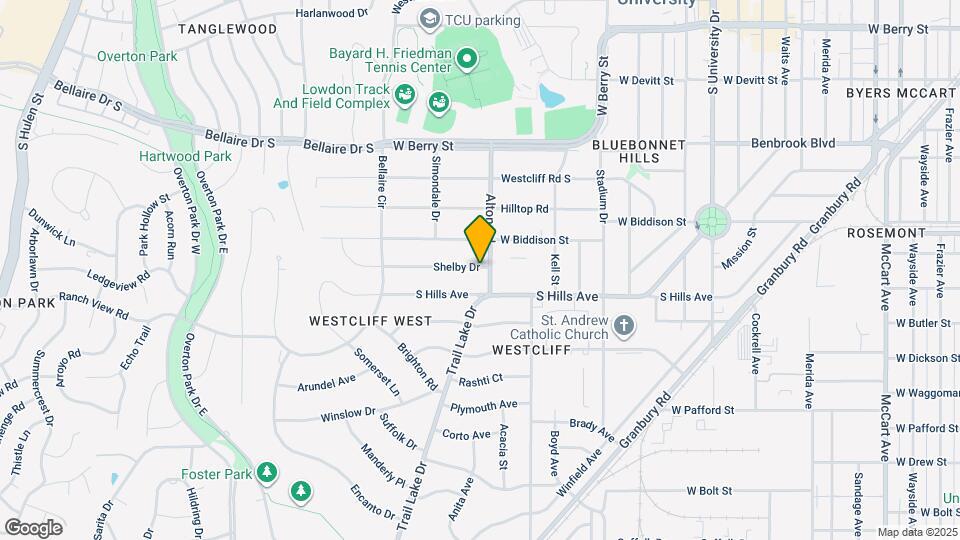 3607 Shelby Dr Map and Location Details