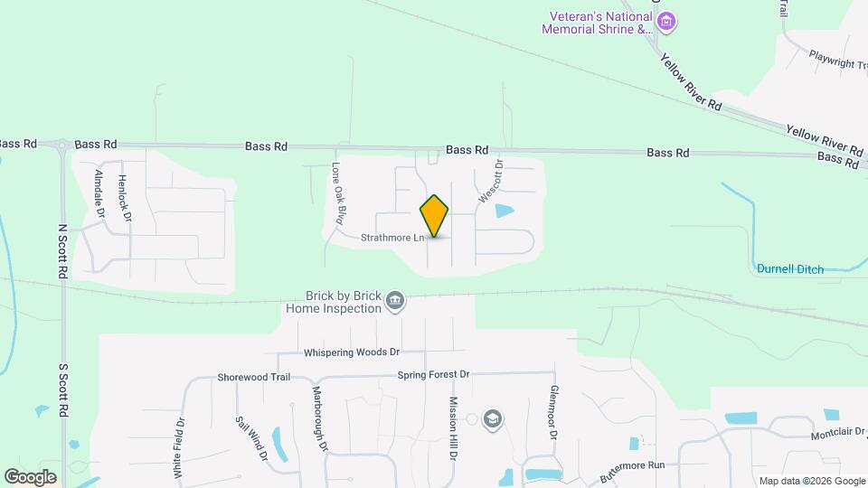 8819 Strathmore Ln Map and Location Details