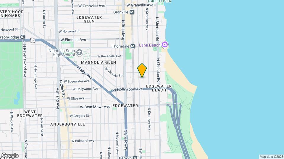 5733 N Winthrop Ave Map and Location Details