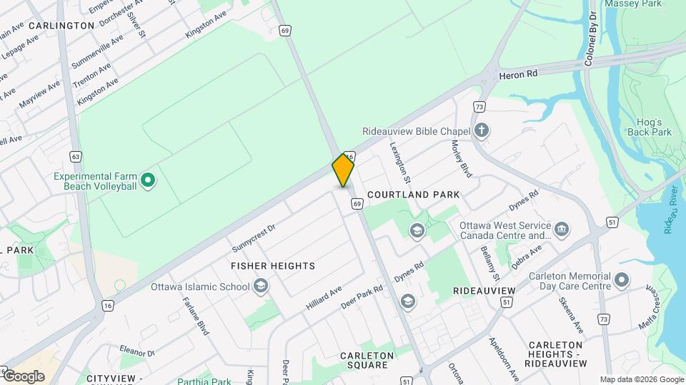 1350 Fisher Ave Map and Location Details