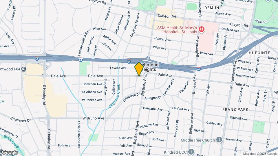 7512 Dale Ave Map and Location Details
