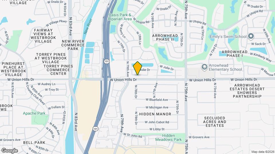 7817 W McRae Way Mapa y Detalles de la Ubicación