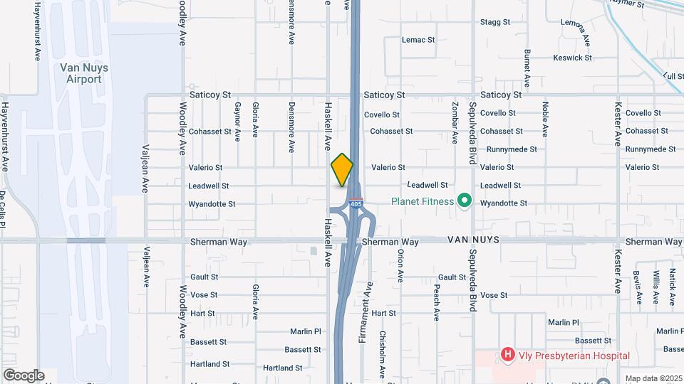 15634 Leadwell St Map and Location Details