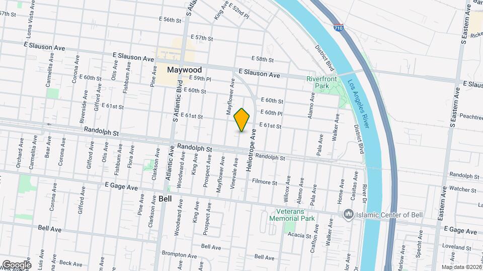 6128 Vinevale Ave Mapa y Detalles de la Ubicación