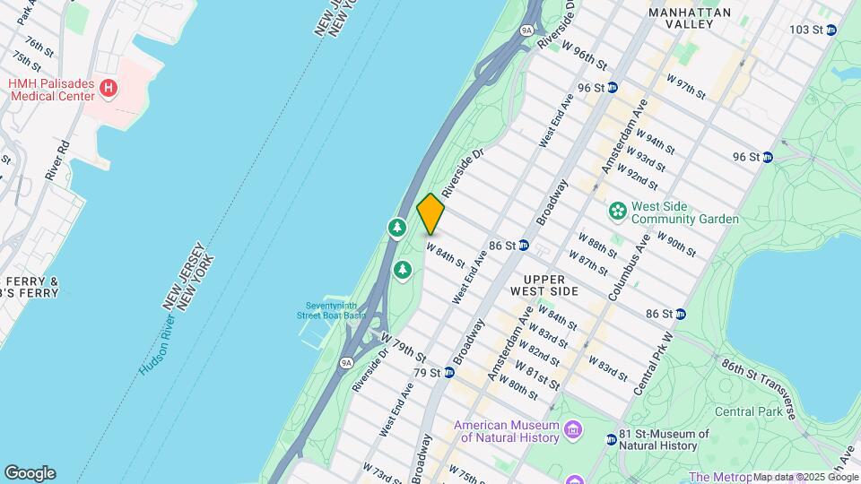 125 Riverside Dr Mapa y Detalles de la Ubicación