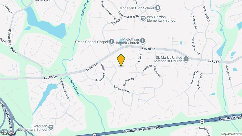 11906 Lockett Ridge Pl Mapa y Detalles de la Ubicación