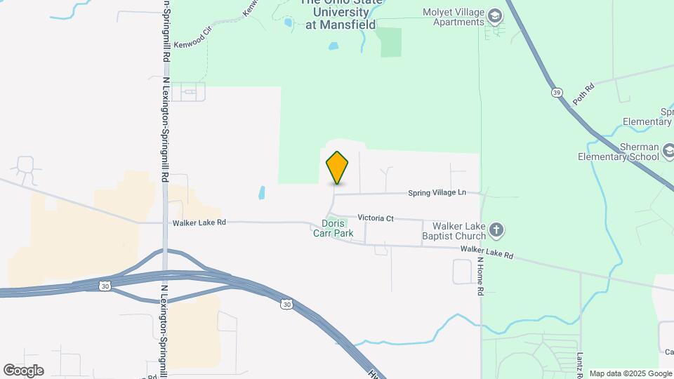 1334 Spring Village Dr Mapa y Detalles de la Ubicación