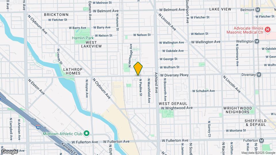 1707 W Diversey Pkwy Map and Location Details