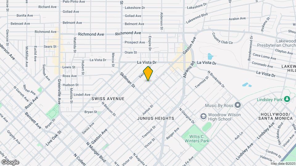 5921 Gaston Ave Map and Location Details