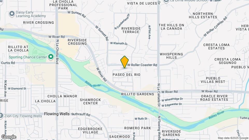 1633 W Gentle Brook Trail Map and Location Details