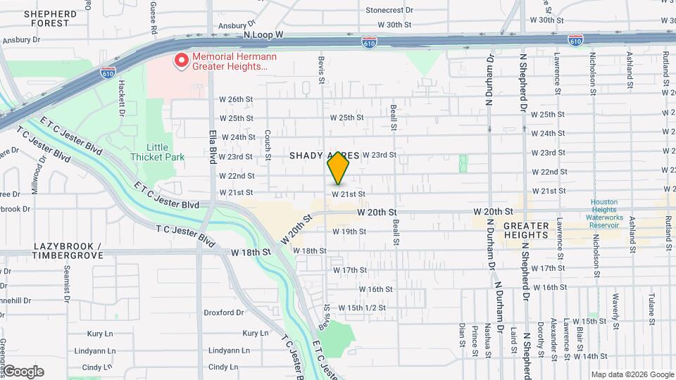 1229 W 21st St Map and Location Details