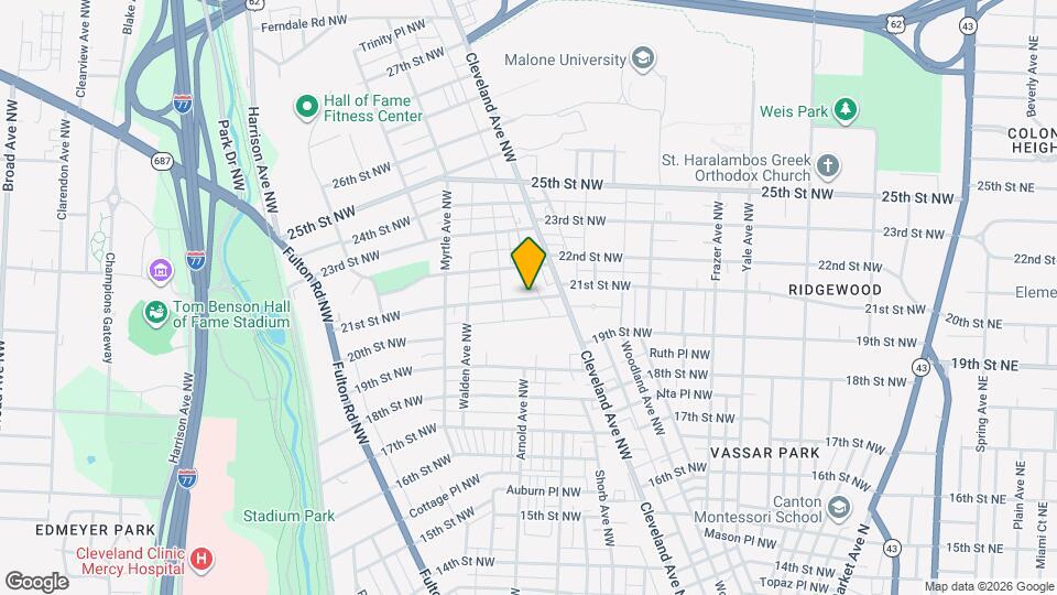 1215 21st St NW Map and Location Details