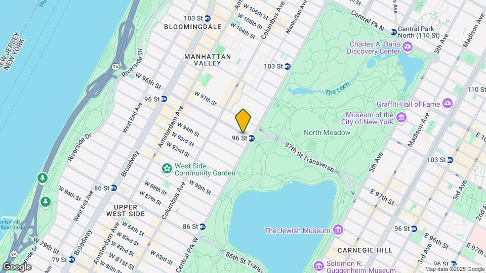 12 W 96th St Mapa y Detalles de la Ubicación