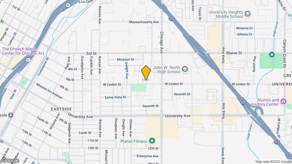 Anderson Park Apartments- Riverside, CA Map and Location Details