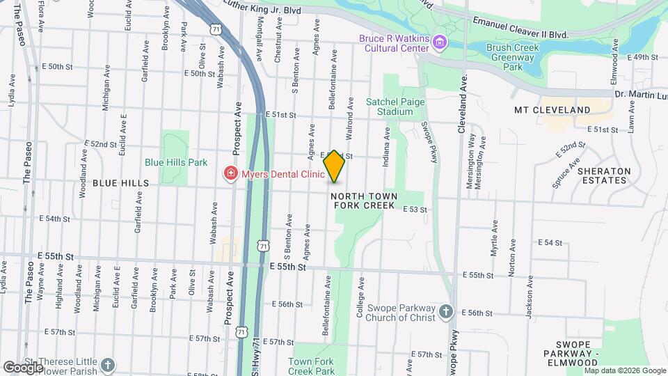 3104 E 53 St Map and Location Details