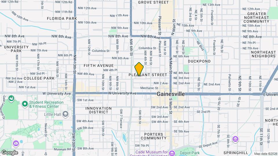 424 NW 3rd Ave Map and Location Details