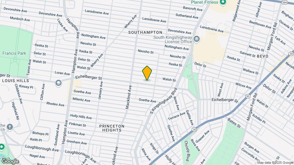 5129 Eichelberger St Map and Location Details