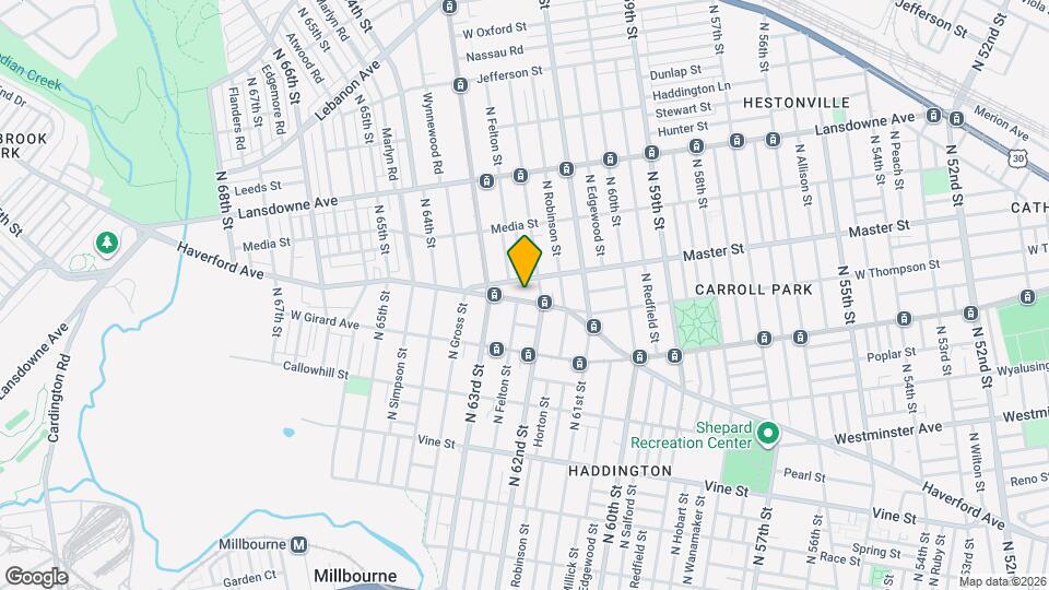 6219 Haverford Ave Map and Location Details