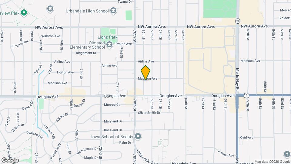 3841 69th St Map and Location Details