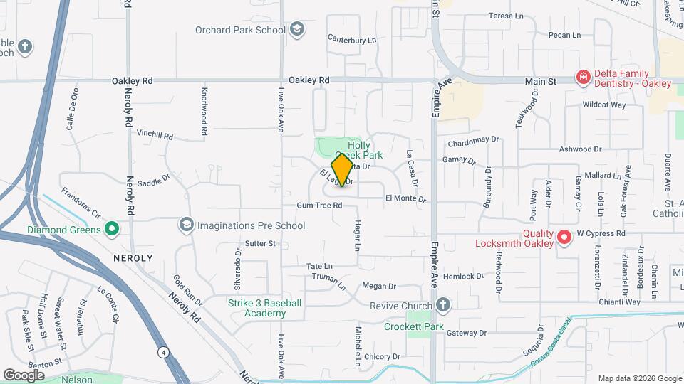 2320 El Monte Dr Map and Location Details