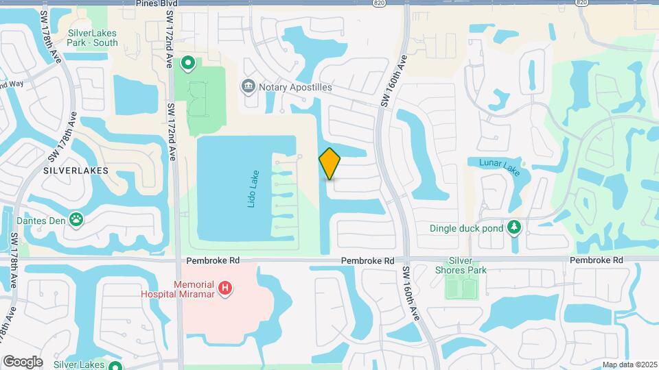 1050 SW 164th Ave Map and Location Details