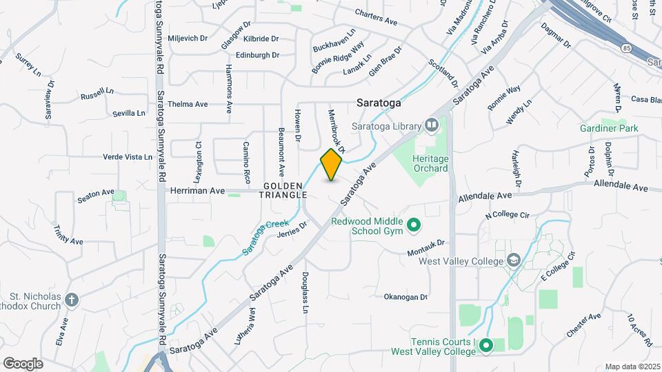 13845 Saratoga Ave, Saratoga Map and Location Details