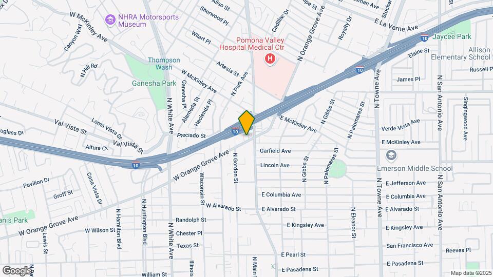 125 W Orange Grove Ave Map and Location Details