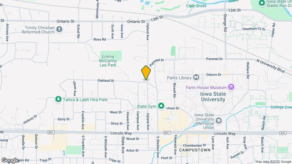 2801 Oakland St Map and Location Details