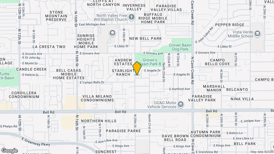 17409 N 20th St Mapa y Detalles de la Ubicación